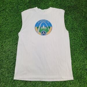Vintage 90s Starfest Mercedes-Benz Club Sleeveless-Shirt XL 22x32 USA Made